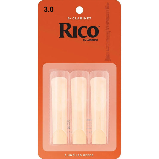 Rico Reeds RCA0330 3.0 Bb Clarinet (3 Pack)