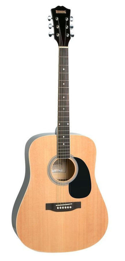 Redding RED50PK Full-Sized Right-Handed Steel String Acoustic Guitar Pack in Natural