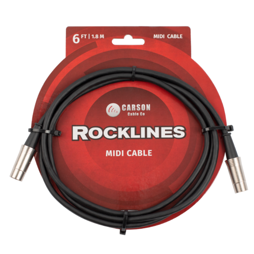 Carson Rocklines 6' MIDI Cable