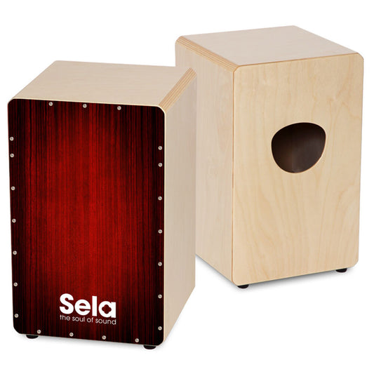 Sela "Varios" Professional Snare Cajon in Red Finish