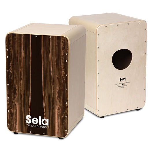 Sela "CaSela" Professional Snare Cajon in Dark Nut Finish