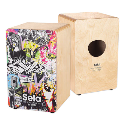 Sela "Art Series" Professional Cajon in Urban Design