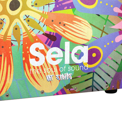 Sela "Art Series" Professional Cajon in Flower Power Design