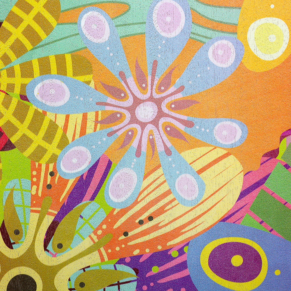 Sela "Art Series" Professional Cajon in Flower Power Design
