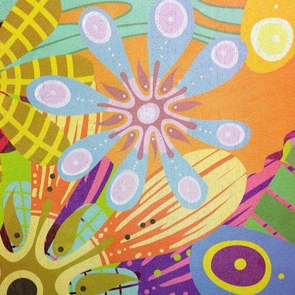 Sela "Art Series" Professional Cajon in Flower Power Design