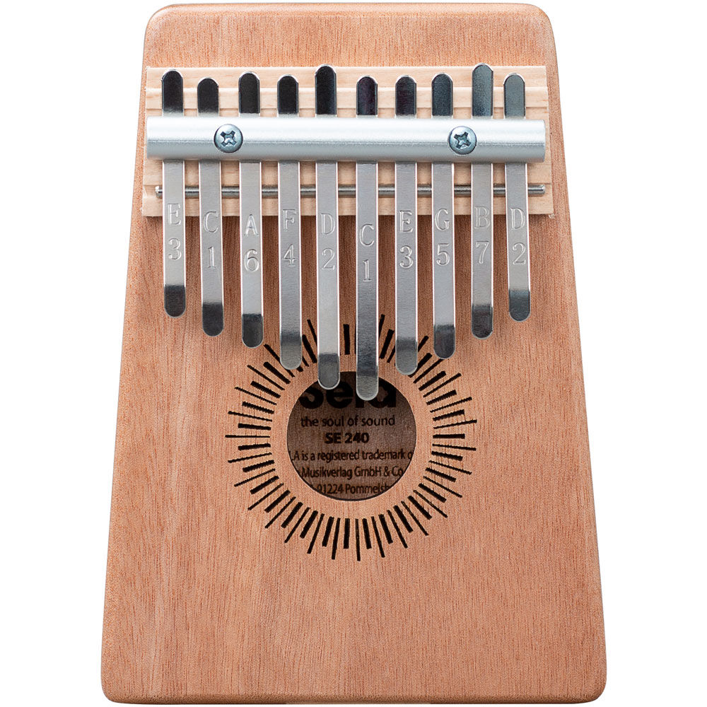 Sela 10-Key Mahogany Kalimba Sound Effect in Natural
