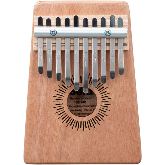 Sela 10-Key Mahogany Kalimba Sound Effect in Natural