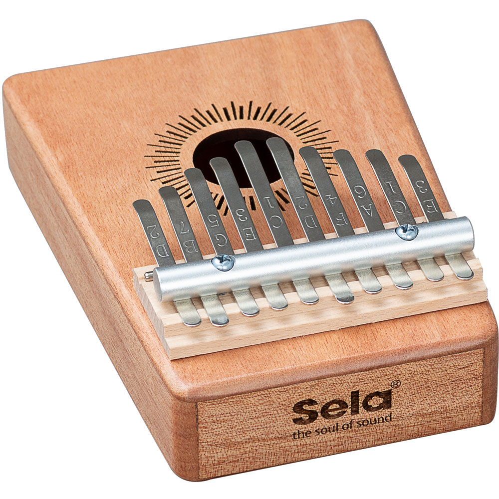 Sela 10-Key Mahogany Kalimba Sound Effect in Natural