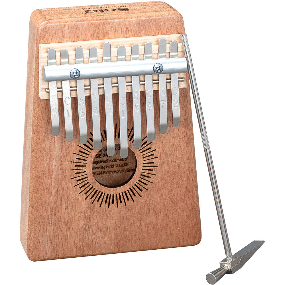 Sela 10-Key Mahogany Kalimba Sound Effect in Natural