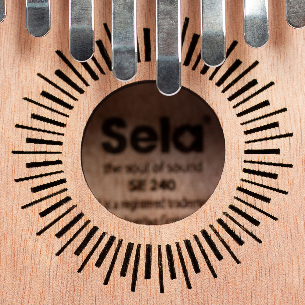Sela 10-Key Mahogany Kalimba Sound Effect in Natural