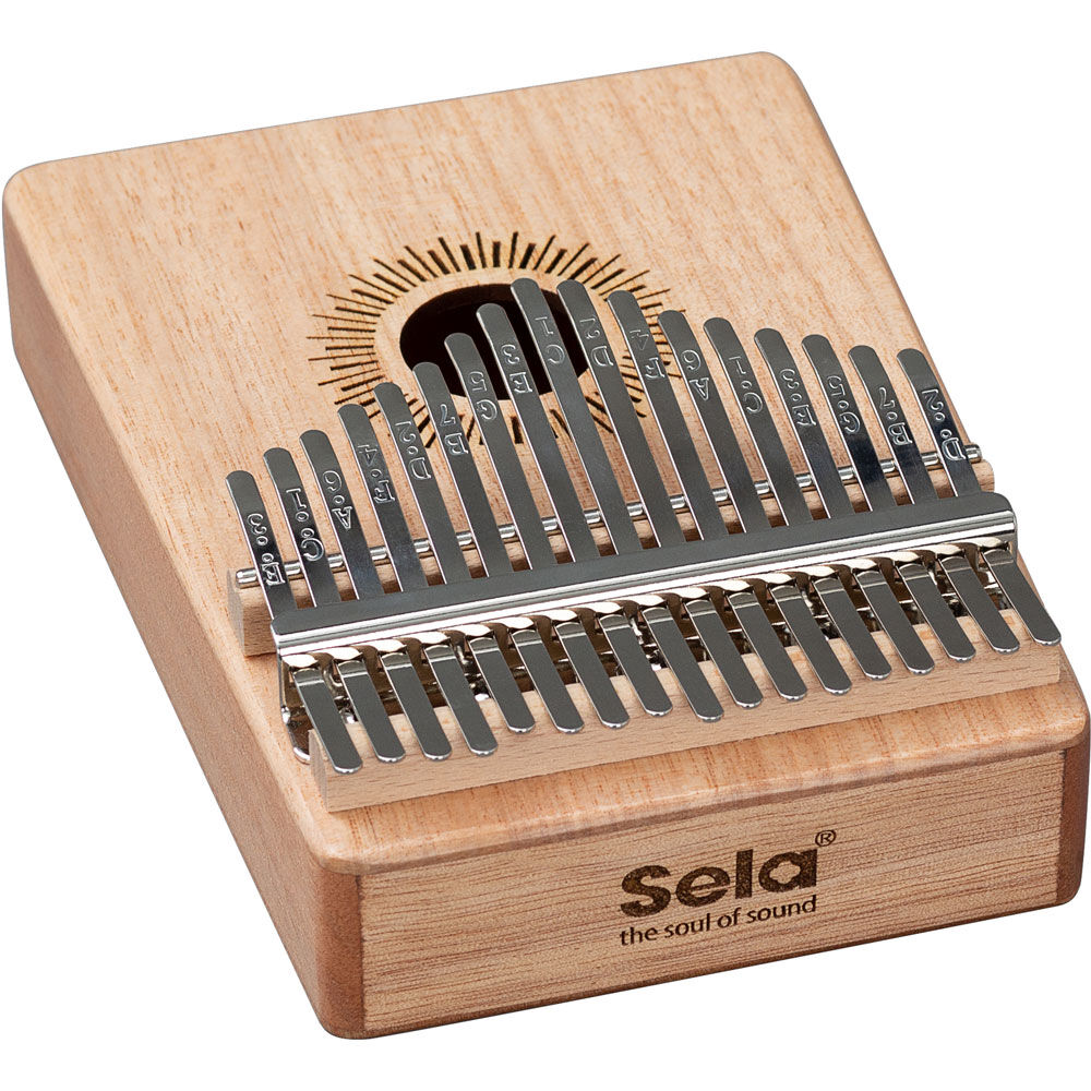Sela 17-Key Mahogany Kalimba Sound Effect in Natural