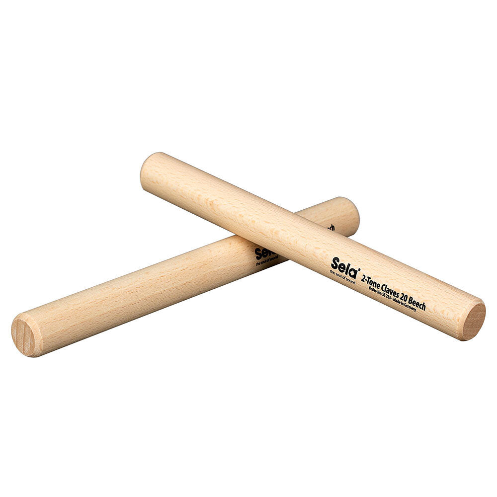 Sela 2-Tone Claves 20 in Beech