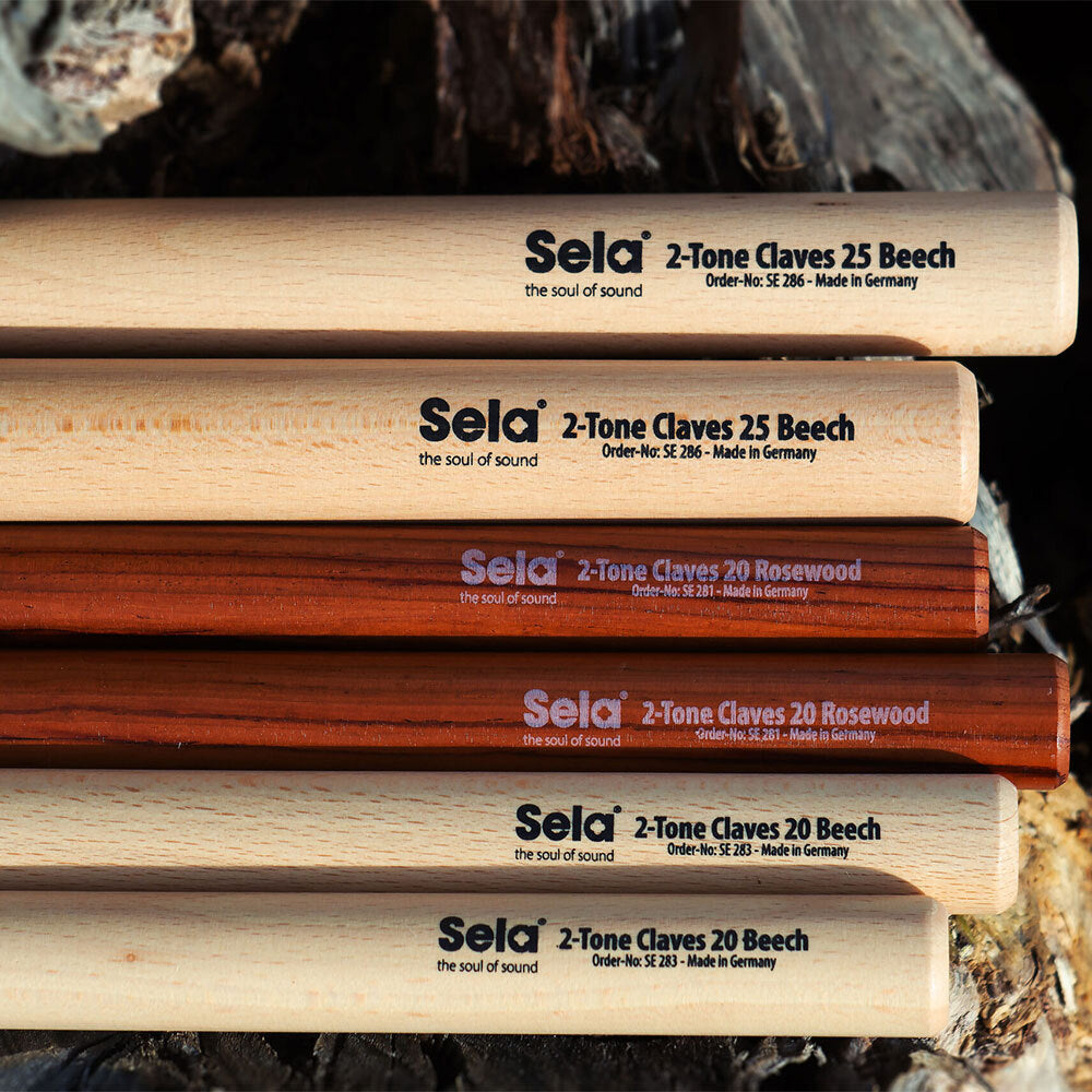 Sela 2-Tone Claves 20 in Beech