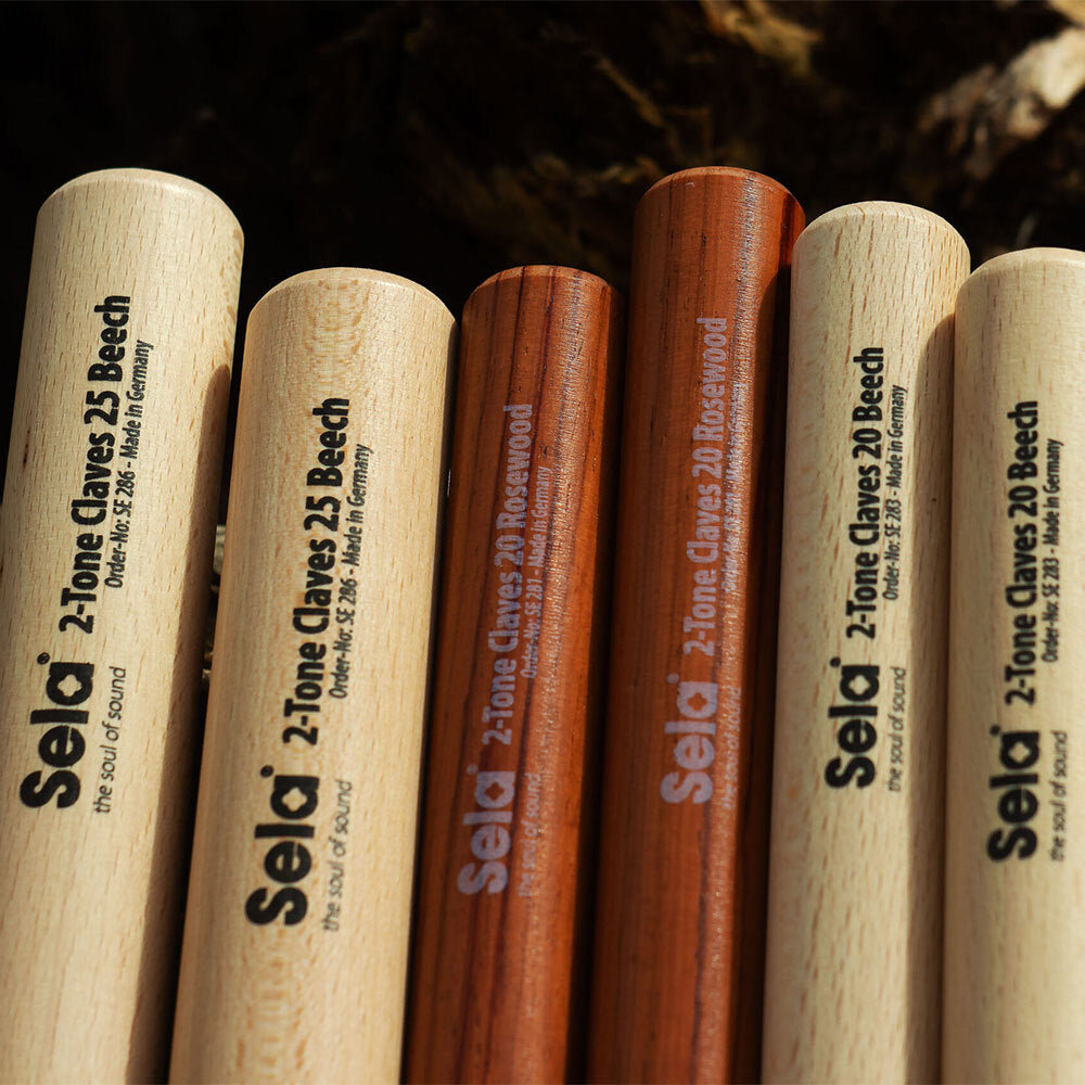 Sela 2-Tone Claves 20 in Beech