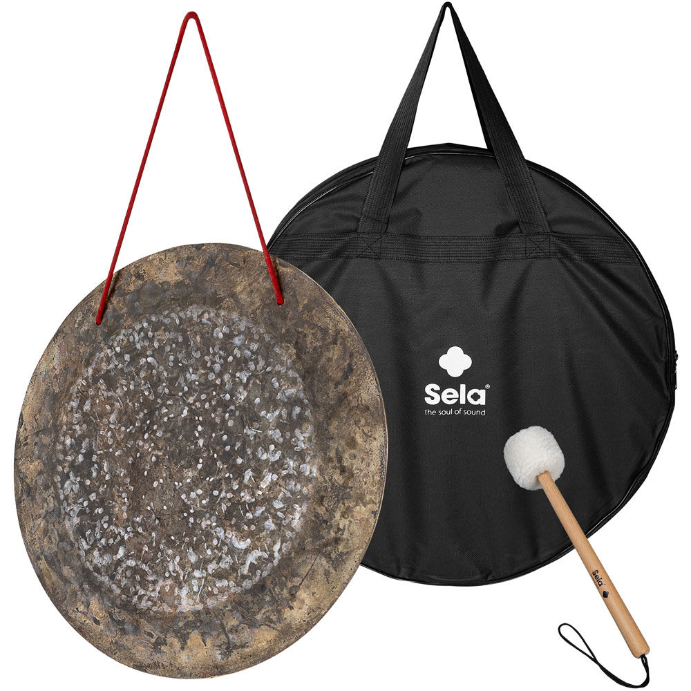 Sela 20" Dark Moon Handmade Untreated Flat Wind Gong