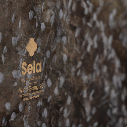 Sela 20" Dark Moon Handmade Untreated Flat Wind Gong