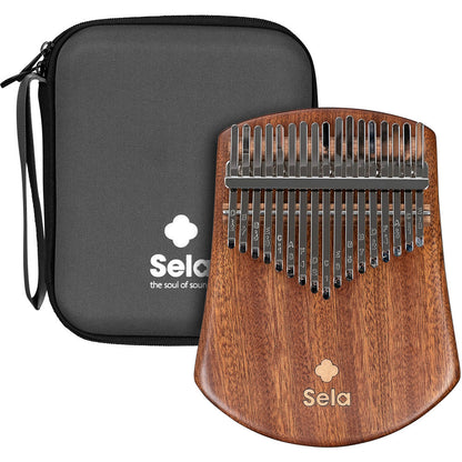 Sela 17-Key Solid Sapele Kalimba Sound Effect in Natural