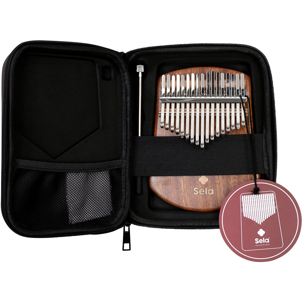 Sela 17-Key Solid Sapele Kalimba Sound Effect in Natural