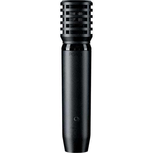 Shure PGA81 Cardioid Condenser Instrument Microphone with XLR-XLR Cable