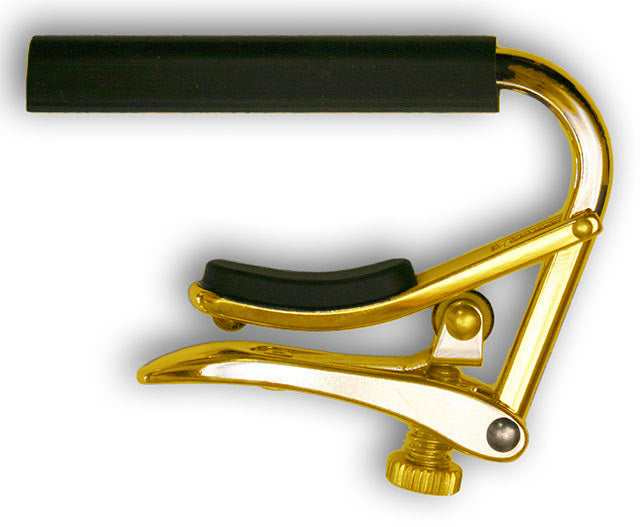 Shubb SHUBBC2GOLD C2 "Royale" Nylon String Guitar Capo in Gold Titanium Finish