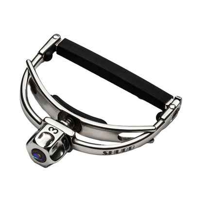 Shubb SHUBBF1 F1 Fine Tune Steel String Guitar Capo in Stainless Steel