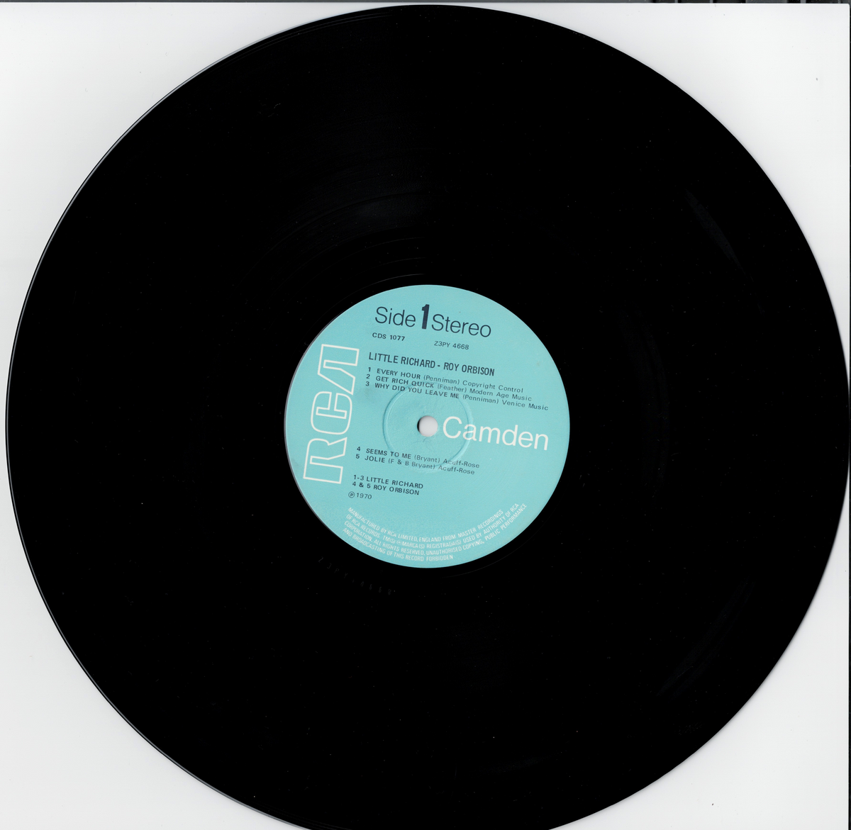 Little Richard & Roy Orbison – Little Richard & Roy Orbison (Vinyl, LP, Compilation, Stereo)