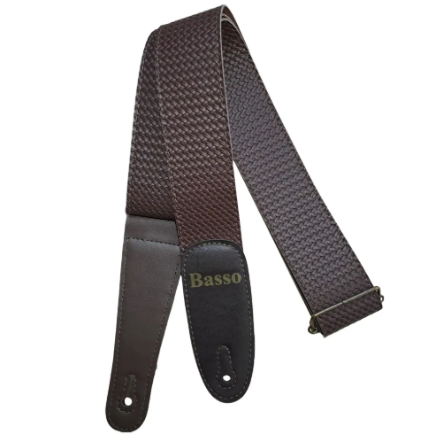 Basso EX35 Tresse/Braided Rustic Brown Guitar Strap