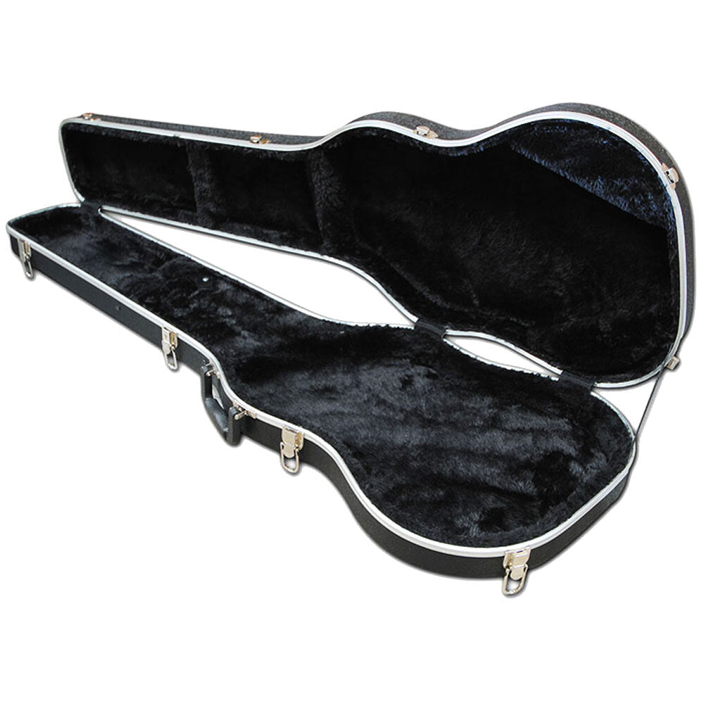 Torque TBC451BK ABS Shaped Electric Bass Guitar Case in Black Finish