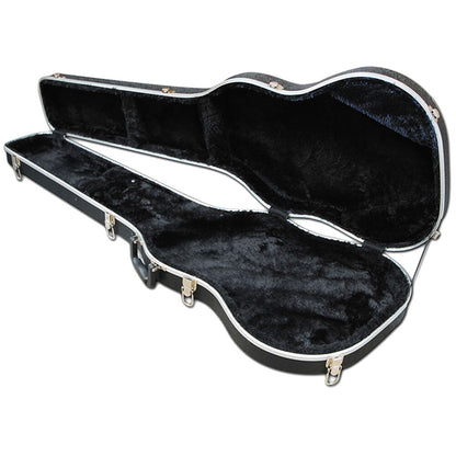 Torque TBC451BK ABS Shaped Electric Bass Guitar Case in Black Finish
