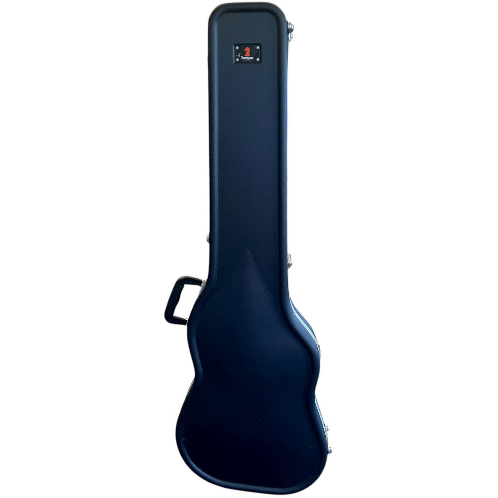 Torque TBC451BLKX ABS Shaped Electric Bass Guitar Case in Black-X Finish