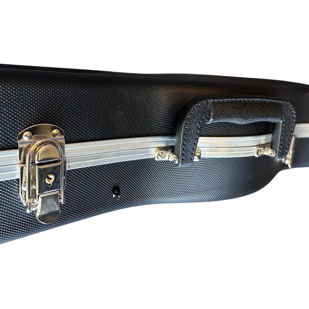 Torque TBC451BLKX ABS Shaped Electric Bass Guitar Case in Black-X Finish
