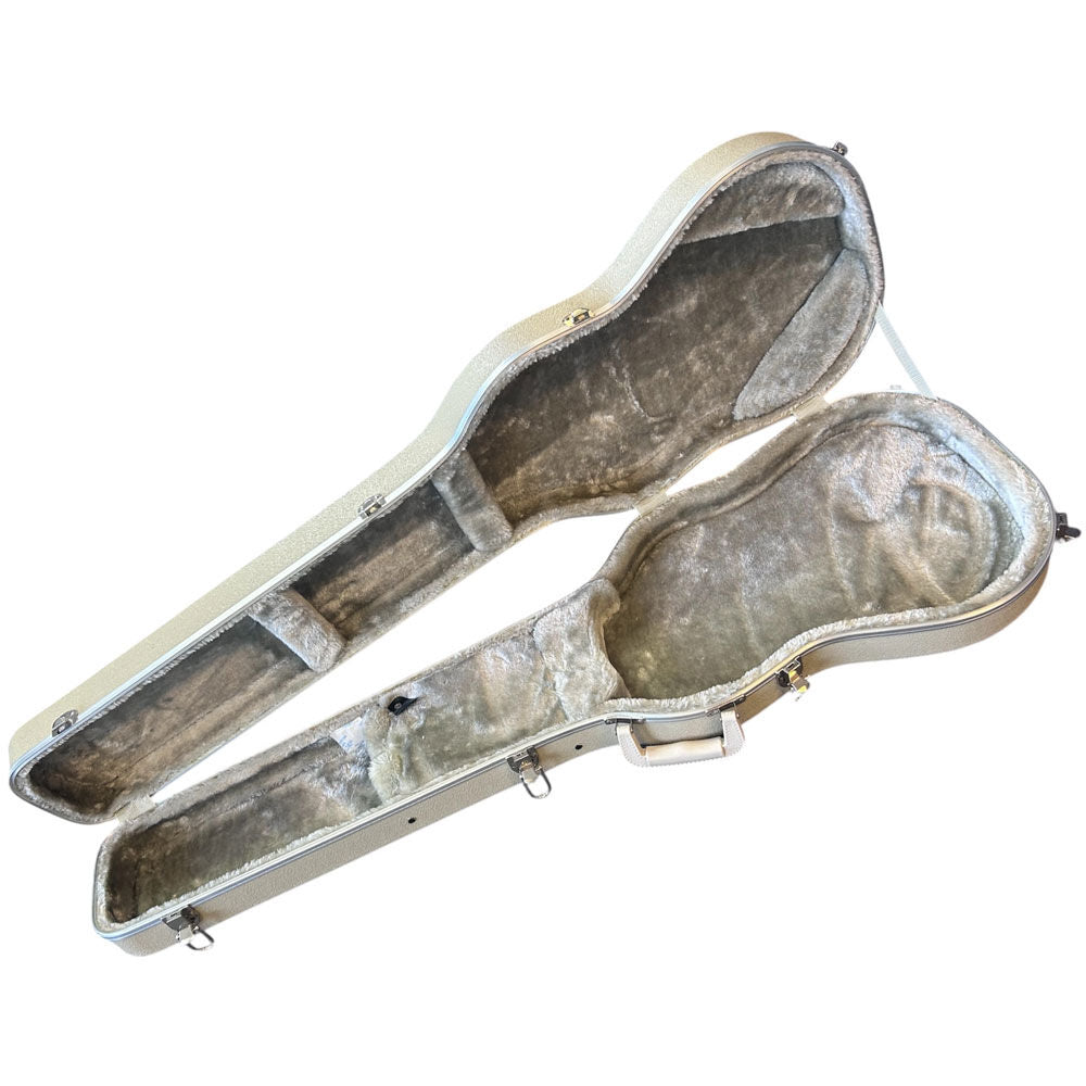 Torque TBC451IVORY ABS Shaped Electric Bass Guitar Case in Ivory Finish