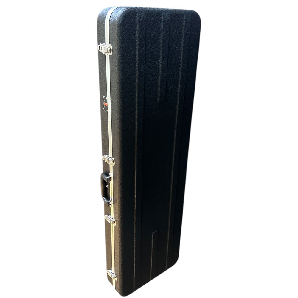 Torque TBC501BK Deluxe ABS Rectangular Electric Bass Guitar Case in Black Finish