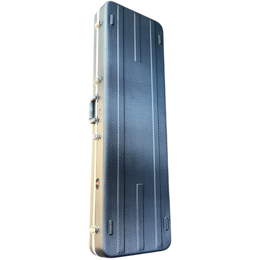 Torque Deluxe ABS Rectangular Electric Bass Guitar Case in Light Grey Finish