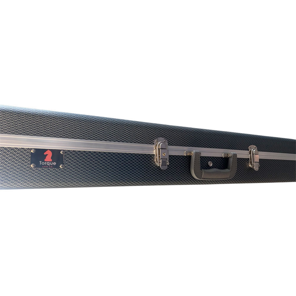 Torque Deluxe ABS Rectangular Electric Bass Guitar Case in Light Grey Finish