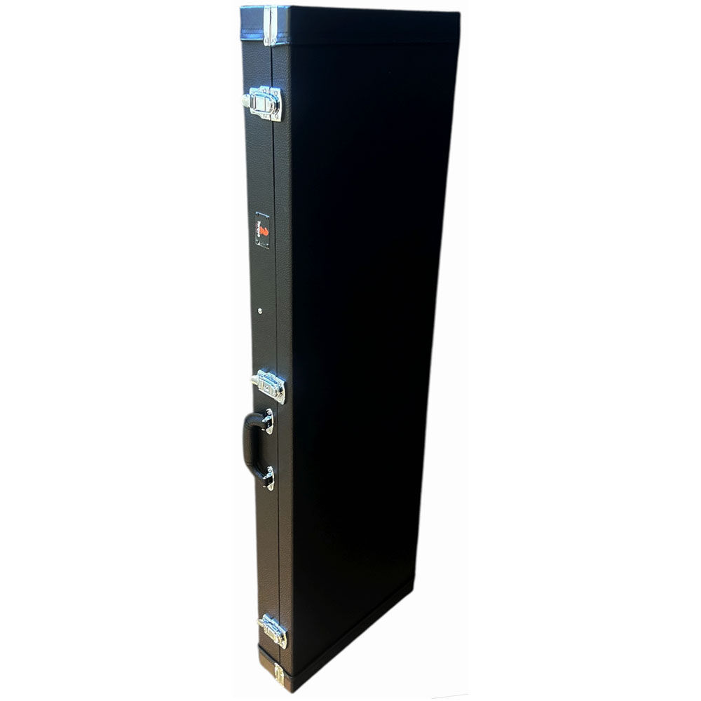Torque TBC501MFBK Wooden Rectangular Electric Bass Guitar Case in Black Finish