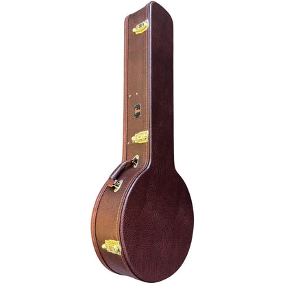 Torque TBZ501MBR Deluxe Wooden Banjo Case in Brown Finish
