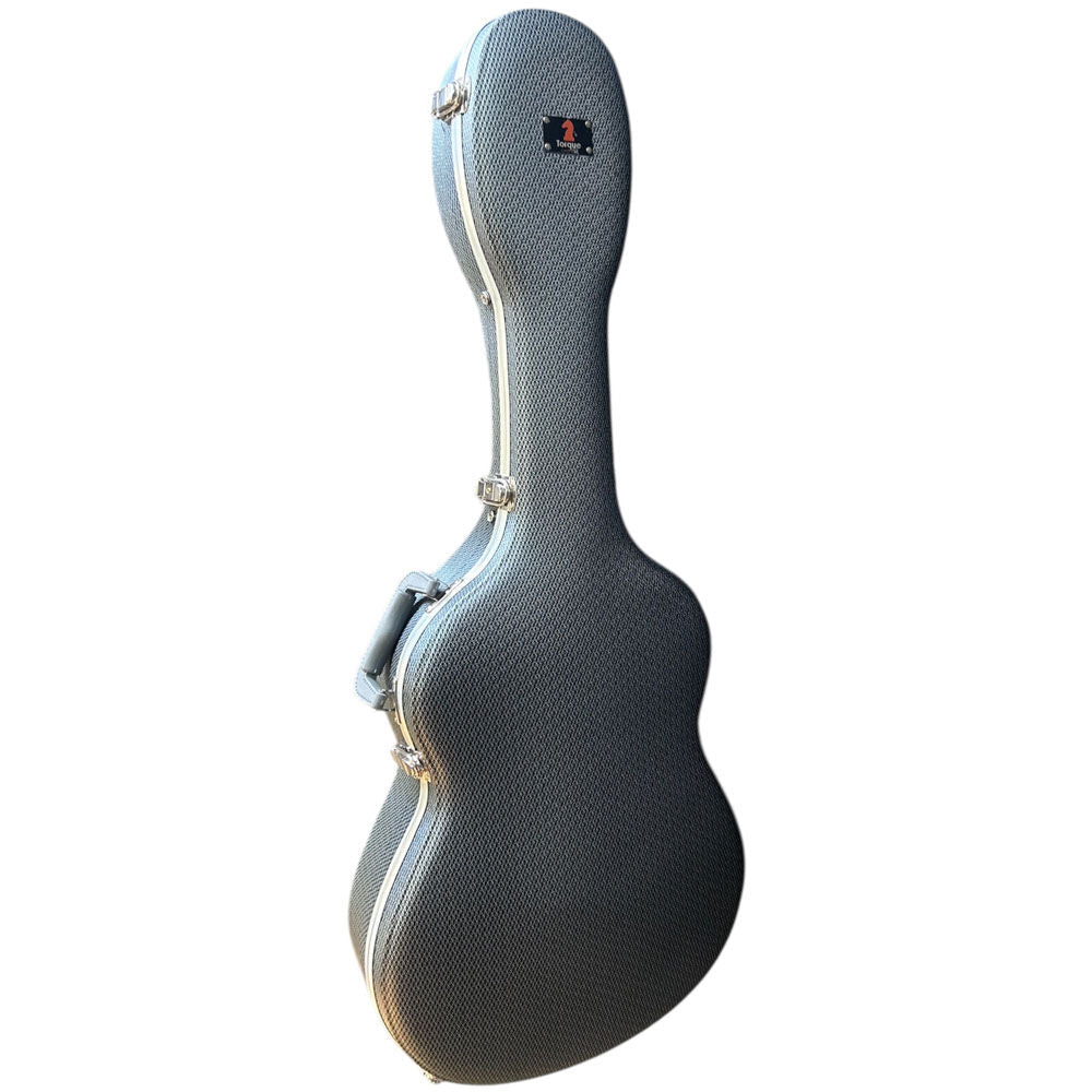 Torque TCC501NLG Deluxe Shaped ABS Classical Guitar Case in Light Grey Finish