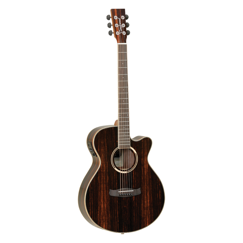 Tanglewood TDBTSFCEAEB Discovery Exotic Super Folk Cutaway Electro-Acoustic Guitar