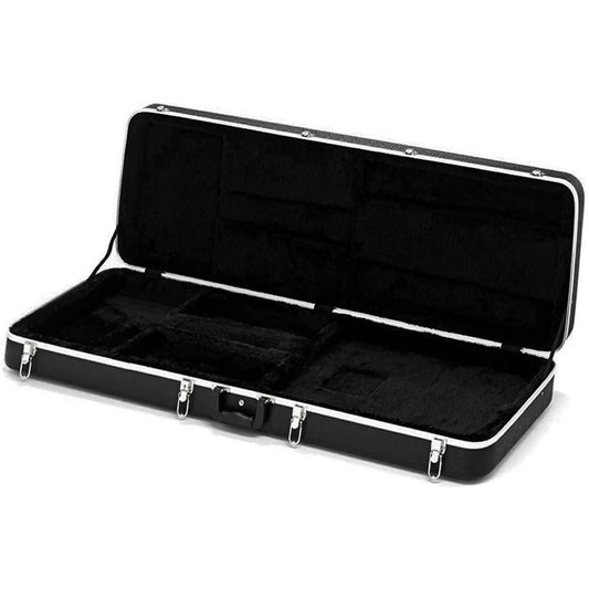 Torque TEC501BK Deluxe ABS Rectangular Electric Guitar Case in Black Finish