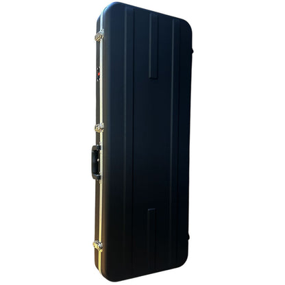 Torque TEC501BLKX Deluxe ABS Rectangular Electric Guitar Case in Black-X Finish