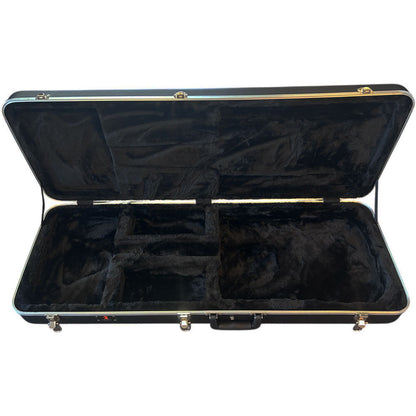 Torque TEC501BLKX Deluxe ABS Rectangular Electric Guitar Case in Black-X Finish