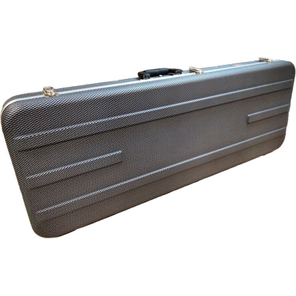 Torque TEC501BW Deluxe ABS Rectangular Electric Guitar Case in Black/White Finish