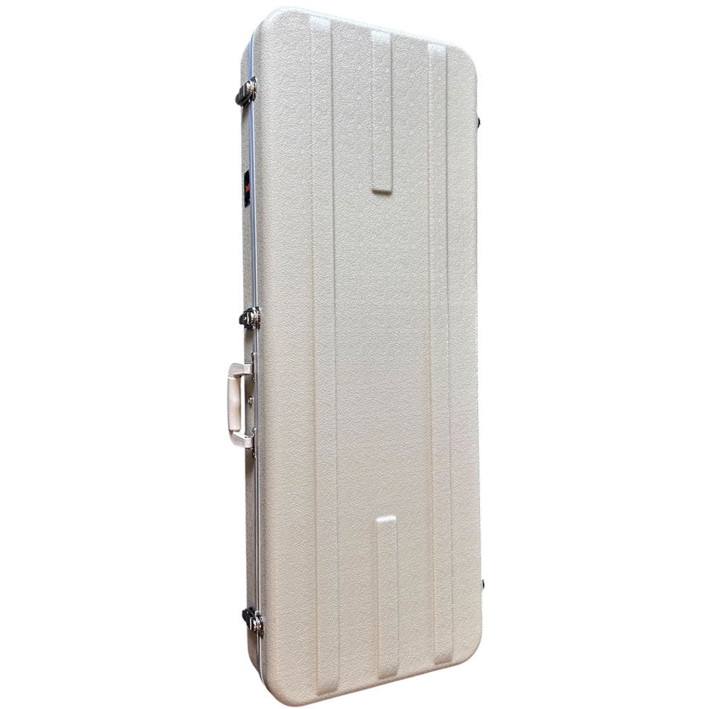 Torque TEC501IVORY Deluxe ABS Rectangular Electric Guitar Case in Ivory Finish