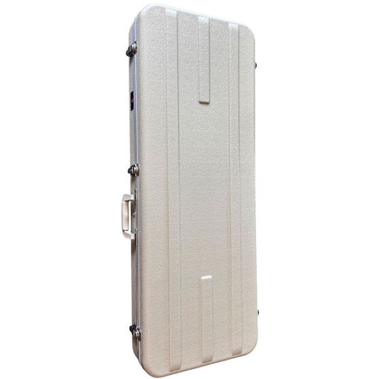 Torque TEC501IVORY Deluxe ABS Rectangular Electric Guitar Case in Ivory Finish