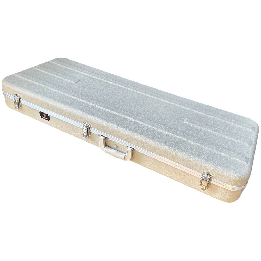 Torque TEC501IVORY Deluxe ABS Rectangular Electric Guitar Case in Ivory Finish