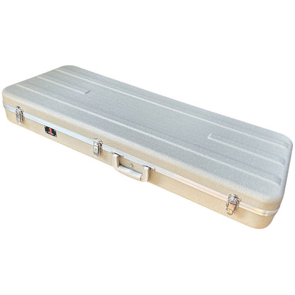 Torque TEC501IVORY Deluxe ABS Rectangular Electric Guitar Case in Ivory Finish