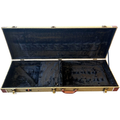 Torque TEC501MFOLIV Wooden Rectangular Electric Guitar Case in Olive Finish