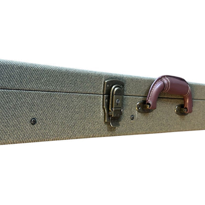 Torque TEC501MFOLIV Wooden Rectangular Electric Guitar Case in Olive Finish