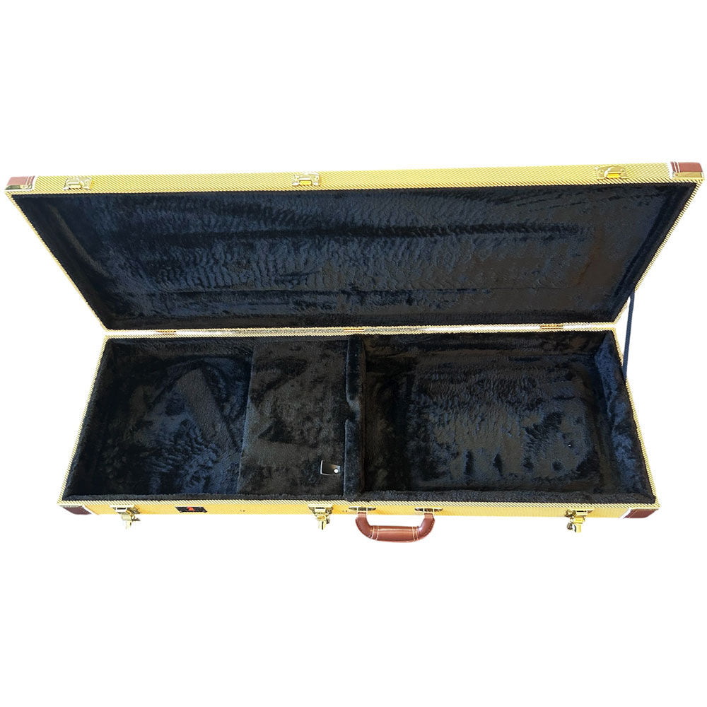 Torque TEC501MFTWE Wooden Rectangular Electric Guitar Case in Tweed Finish